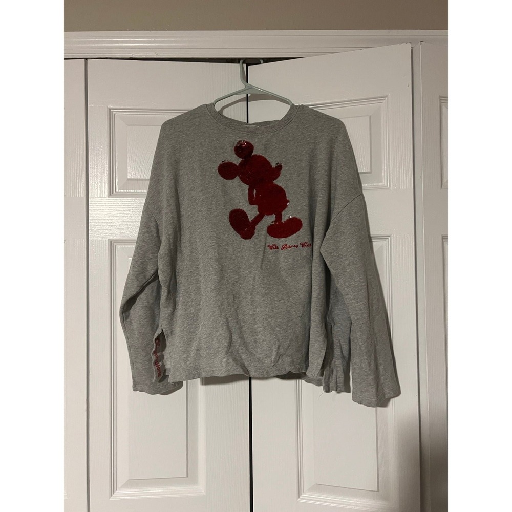 Disney parks sequin Mickey pull‎ over